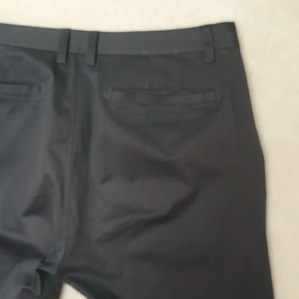 Rhone Pants Men 34x29 Gray Commuter Slim Chino Microfiber Stretch Travel Golf